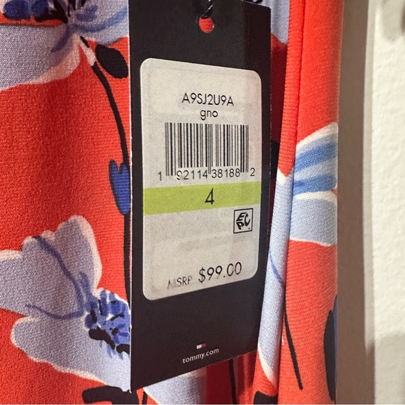 Tommy Hilfiger Shift Dress Floral Women’s Size 4 Sleeveless Sundress NWT - Picture 3 of 7